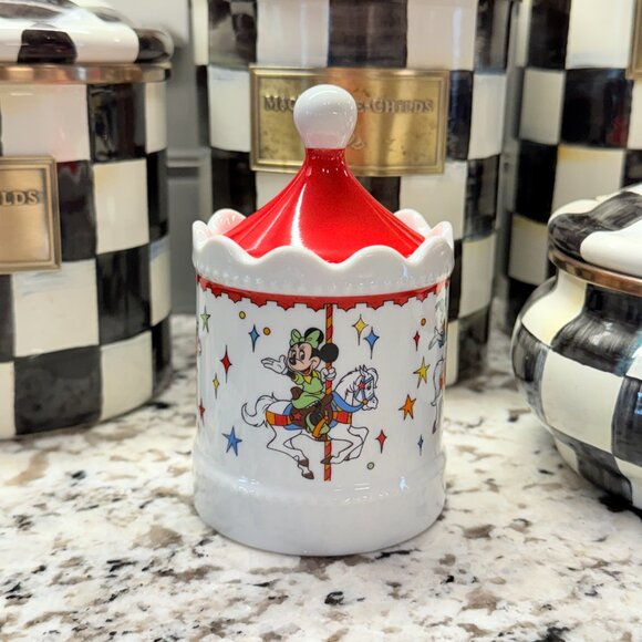 Vintage Porcelain Disney Sugar bowl with lid - Picture 8 of 12